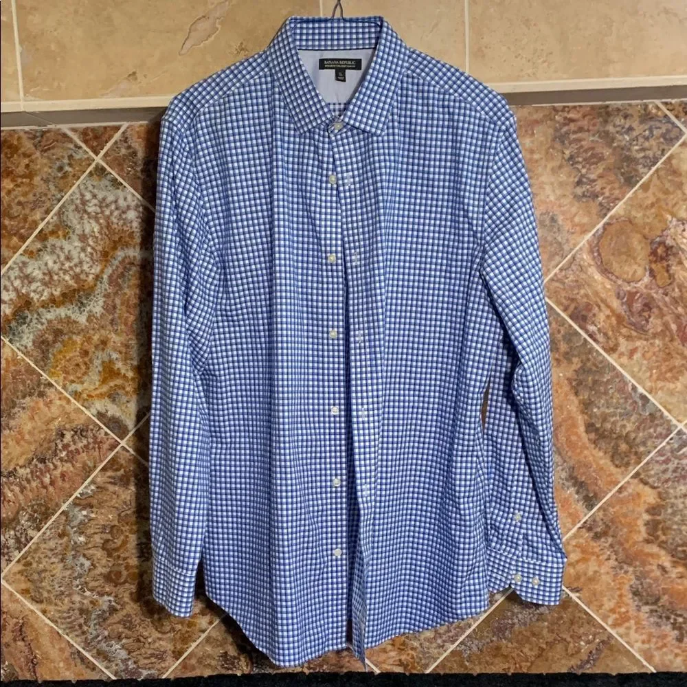 PROFESSIONAL ESSENTIAL | Banana Republic Non-Iron Tailored Slim Fit Shirt - XL